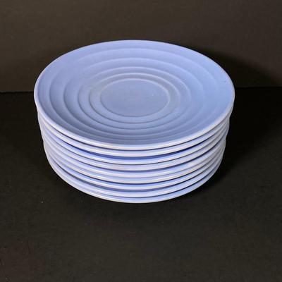 LOT 336: Collection of Pastel Blue Cups, Saucers and Plates