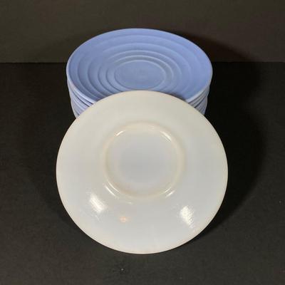 LOT 336: Collection of Pastel Blue Cups, Saucers and Plates
