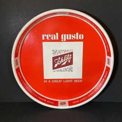 LOT 346: Schmidt's and Schlitz Beer / Brewing Company Vintage Serving Trays
