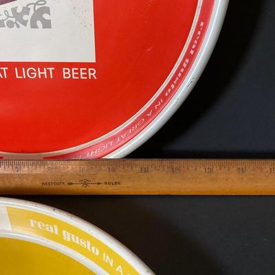 LOT 346: Schmidt's and Schlitz Beer / Brewing Company Vintage Serving Trays