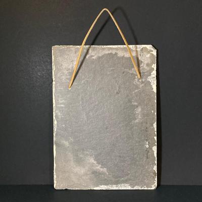 LOT 347: Pair of Slate Painted Landscape Wall Decor - Signed by Artist