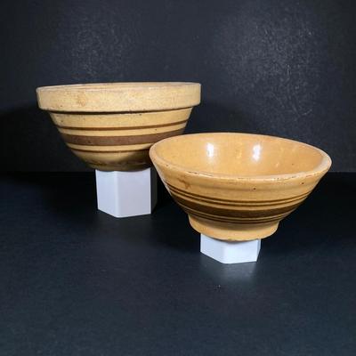 LOT 350: Collection of Four Vintage Pottery Bowls