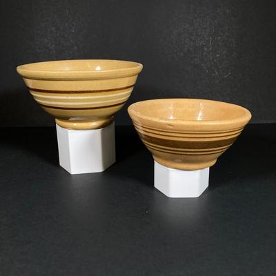 LOT 350: Collection of Four Vintage Pottery Bowls
