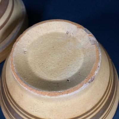 LOT 350: Collection of Four Vintage Pottery Bowls