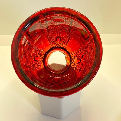 LOT 353: Dazzling Red Art Glass Fairy Light
