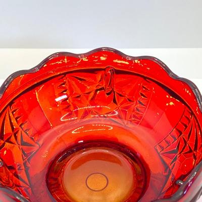 LOT 353: Dazzling Red Art Glass Fairy Light