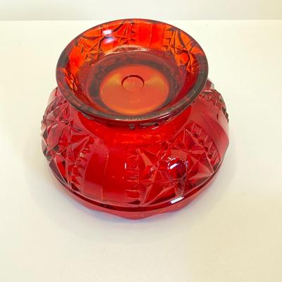LOT 353: Dazzling Red Art Glass Fairy Light
