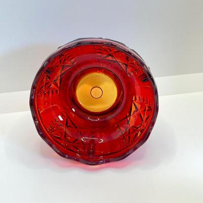 LOT 353: Dazzling Red Art Glass Fairy Light
