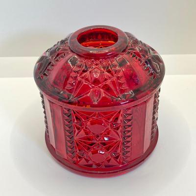 LOT 353: Dazzling Red Art Glass Fairy Light