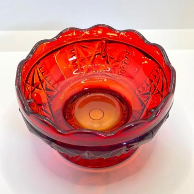 LOT 353: Dazzling Red Art Glass Fairy Light