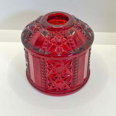 LOT 353: Dazzling Red Art Glass Fairy Light