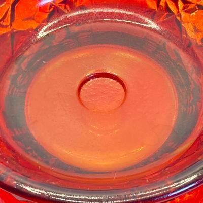 LOT 353: Dazzling Red Art Glass Fairy Light