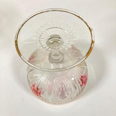 LOT 358: Collection of Beautiful Gold Trim Serving Ware - Serving Plates and Glasses