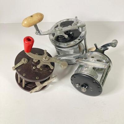 LOT 361: Three Fishing Reels - Penn No 85 and Senator 4/0 and Ocean City Brand