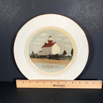 LOT 364: Collection of Preston-Hopkinson Co. Collector Plates - East Point Lighthouse, Mauricetown Bridge & Port Elizabeth Covered...