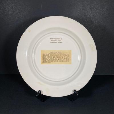 LOT 364: Collection of Preston-Hopkinson Co. Collector Plates - East Point Lighthouse, Mauricetown Bridge & Port Elizabeth Covered...