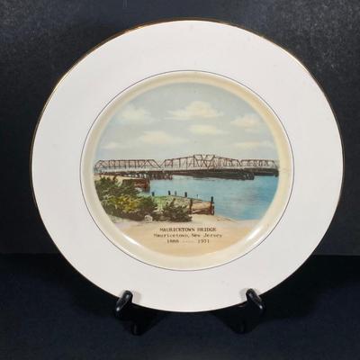 LOT 364: Collection of Preston-Hopkinson Co. Collector Plates - East Point Lighthouse, Mauricetown Bridge & Port Elizabeth Covered...