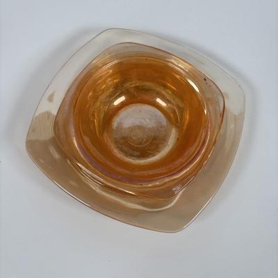 LOT 381: Carnival Marigold Iridescent Glass Collection