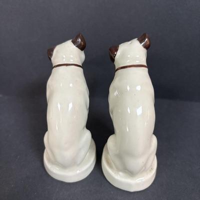 LOT 387: Vintage Salt & Pepper Shakers Featuring RCA Victor "Nipper" the Dog