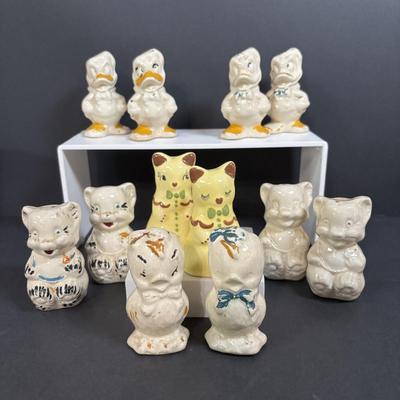 LOT 388: Collection of 6 Vintage Salt & Pepper Shakers