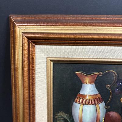 LOT 389: Signed Van Still Life Painting