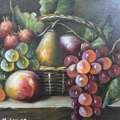 LOT 390: Signed M. Louisa Still Life Painting