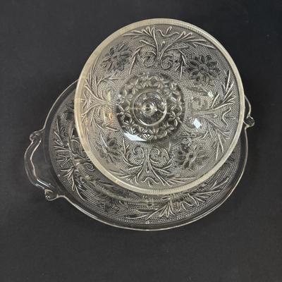 LOT 394: Vintage Covered Butter/Cheese Dishes