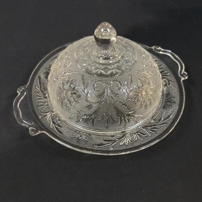 LOT 394: Vintage Covered Butter/Cheese Dishes