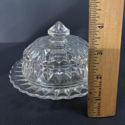 LOT 394: Vintage Covered Butter/Cheese Dishes