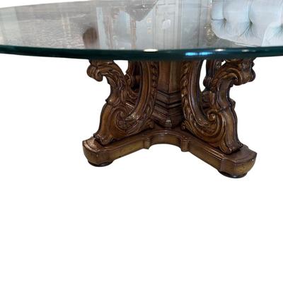 Furniture - Glass Top Coffee Table
