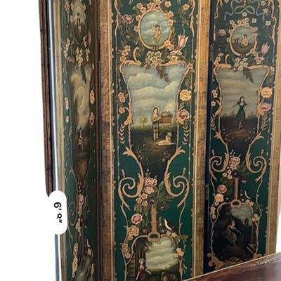 Furniture - Hand Painted folding screen / room divider 4 panels