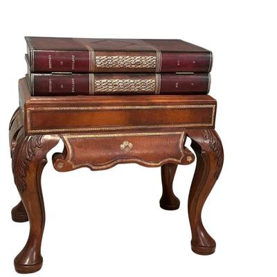 Furniture -Maitland Smith Chest - Top opening Gilt Leather - Vintage Plus Decor