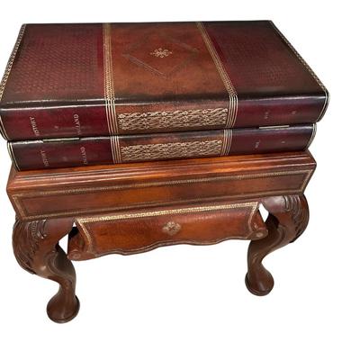 Furniture -Maitland Smith Chest - Top opening Gilt Leather - Vintage Plus Decor