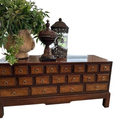 Furniture -Pair of Window Chests w/ decor