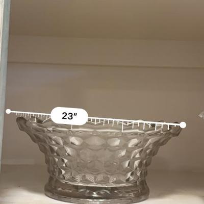 American Fostoria- Pitcher, Candy Dish, and bowl