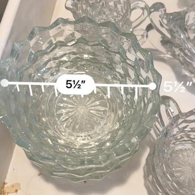 American Fostoria, Oval Serving bowls, Double handle servers, cereal bowls
