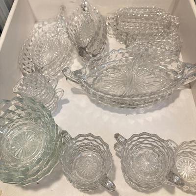 American Fostoria, Oval Serving bowls, Double handle servers, cereal bowls