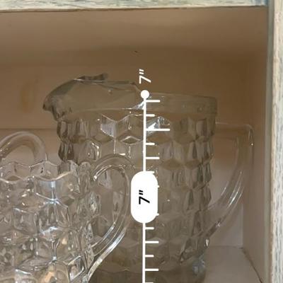American Fostoria - 3 Pitchers, and Sherberts or (Coupe de Champagne)