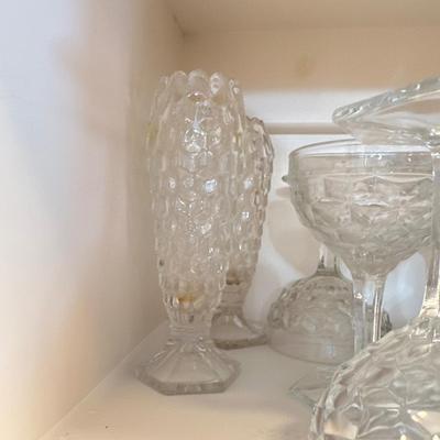 American Fostoria - 3 Pitchers, and Sherberts or (Coupe de Champagne)
