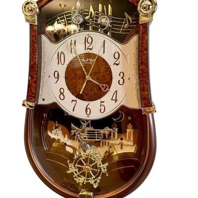 Decor - Small World Musical Wall clock - Rhythm Clocks "Concerto Entertainer II" Musical Motion Clock
