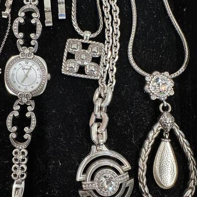 Costume Jewelry Lot Q - Brighton Jewelery - bracelets, necklaces, watch