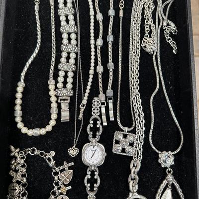 Costume Jewelry Lot Q - Brighton Jewelery - bracelets, necklaces, watch