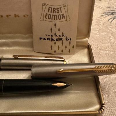 PARKER 61 Fountain pen / ballpoint pen set in presentation box - 1st edition -