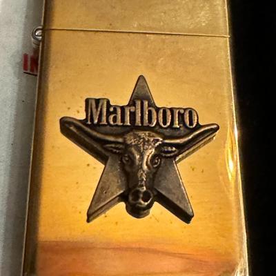 1991 Marlboro Zippo lighter, New old stock, no monogram, W/ box & paperwork