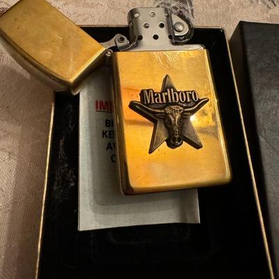 1991 Marlboro Zippo lighter, New old stock, no monogram, W/ box & paperwork
