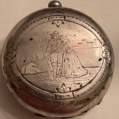 I.M Gandolf 1800's patent lever pocket watch case / silver