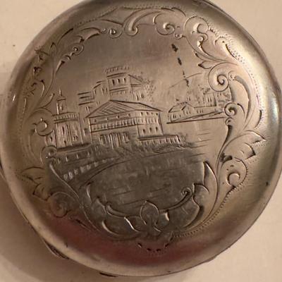 I.M Gandolf 1800's patent lever pocket watch case / silver