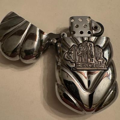 1994 Joe Camel "Joe's Diner Open 24hrs" clamshell / art deco lighter