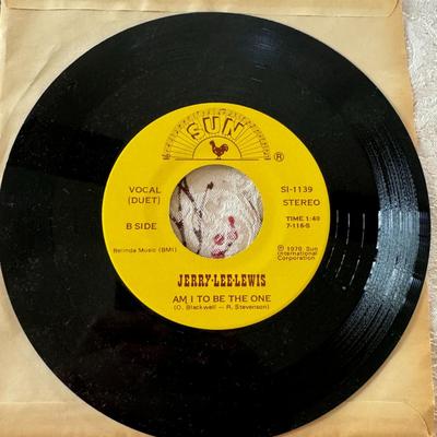 Sun Records Jerry Lee Lewis - Save the last dance for me / Am I to be the one 45 RPM