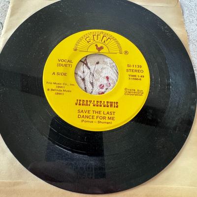 Sun Records Jerry Lee Lewis - Save the last dance for me / Am I to be the one 45 RPM